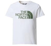 The North Face Boy's S/S Easy T-Shirt, TNF White/Duck Green, 7/8 Years