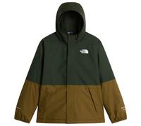 The North Face - Boy's WarAntora Rain Jacket - Waterproof jacket size XS, brown/olive
