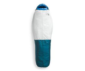 The North Face Cat's Meow 20F / -7C Backpacking Sleeping Bag, Banff Blue/Tin Grey, Short RH