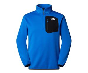 The North Face Crest 1/4 Zip Fleece: Hero Blue/Black: M Size: M, Colou