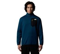 The North Face Men's Crest 1/4 Zip Sweatshirt, Midnight Petrol/Tnf Bla, L