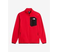 The North Face Crest Full Zip fleece bright red black - L
