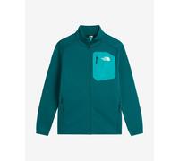 The North Face Crest Full Zip fleece turquoise teal green - S