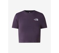 The North Face Crop Short Sleeve T-Shirt Violet Women - XL