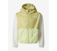 The North Face Cyclone Wind Lightweight Jacket Yellow White Girl - XS