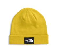The North Face Dock Worker Recycled Beanie | Deep Fit, Cuffed Winter Hat for Men & Women with Woven Logo Patch, Dijon Yellow, One Size