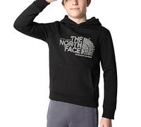 The North Face Drew Peak Boys' Hooded Sweatshirt Black Code 7X55-JK3
