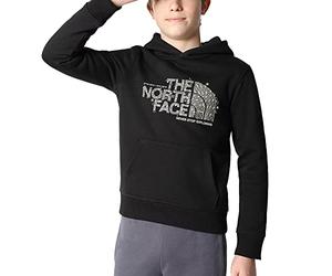 The North Face Drew Peak Boys' Hooded Sweatshirt Black Size M Code 7X55-JK3, multi-coloured, 10-12 anni