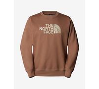 The North Face Drew Peak Crew Sweatshirt brown light grey logo - S