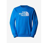 The North Face Drew Peak Crew Sweatshirt Electric Blue White Logo - L