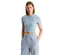 The North Face Esential Cropped Slim Short Sleeve T-shirt Blue XS / Short Woman