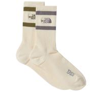The North Face - Everyday Crew Heritage Stripe Sock 2-Pack - Sports socks size XS, sand