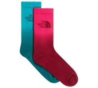 The North Face Everyday Dip Dye Crew Socks 2 Pairs Red,Blue EU 38-40