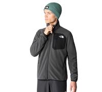 The North Face Experit Grid Fleece Jacket: Asphalt Grey/Black: L Size: