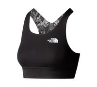 The North Face Flex Print Sports Bra Asphalt Grey Abstract Lighting Print L