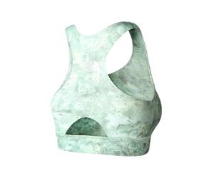 The North Face Flex Sports Bra Lime Cream Grit Texture Print S
