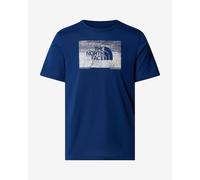 The North Face Foundation Abstract Graphic Short Sleeve T-shirt navy blue white - S