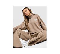 The North Face Gaspra 1/4 Zip Sweatshirt - Brown - Womens S