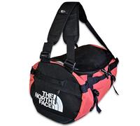 The North Face Gilman Duffel, Durable Sports Bag with Shoulder Straps Backpack and Padded Side Grip Handles, Black/Tandori Red, Size S, 50L (TNF), Black Red Tandori