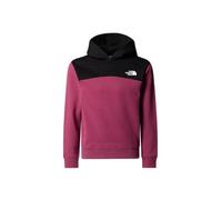 The North Face Girl's Back Logo Relaxed Hooded Sweatshirt, Cyber Berry, 10 Years