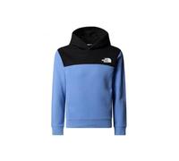 The North Face Girl's Back Logo Relaxed Hooded Sweatshirt, Virtual Blue, 7/8 Years