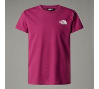 The North Face - Girl's Redbox Tek S/S Relaxed Tee - T-shirt size XL, purple/pink