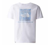 The North Face Girls Relaxed Short Sleeve T-Shirt: White/Dusty Periwin