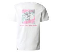 The North Face Girls Relaxed Short Sleeve T-Shirt: White: M Size: M, C