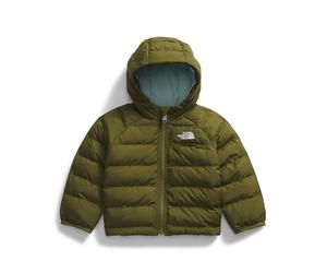 The North Face Girl's Reversible Perrito Hooded Jacket, Forest Olive, 176