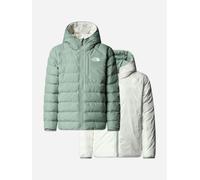 The North Face Girls Reversible Perrito Hooded Jacket in Green - Green - XS (6 Yrs)