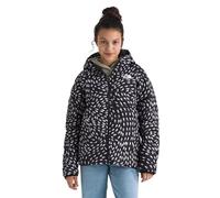 The North Face Girl's Reversible Perrito Hooded Jacket, Tnf Black Vector Field, 10-12 Years