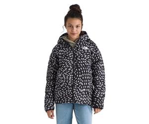 The North Face Girl's Reversible Perrito Hooded Jacket, Tnf Black Vector Field, 18 Years