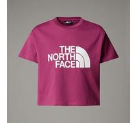 The North Face Girl's S/S Crop Easy T-Shirt, Cyber Berry, 176