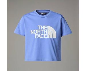 The North Face Girl's S/S Crop Easy T-Shirt, Virtual Blue, 14/16 Years
