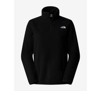 The North Face Glacier Fleece Quarter Zip Fleece Black White Women - M