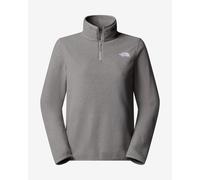 The North Face Glacier Fleece Quarter Zip Fleece Light Grey Women - XL