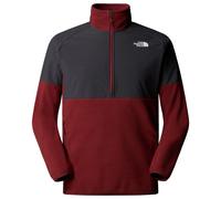 The North Face - Men's half-zip Fleeces - M Glacier Heavyweight 1/2 Zip Sumac Asphalt Grey for Men - Size L - Red Red L