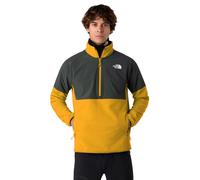 The North Face Glacier Heavyweight 1/2 Zip Fleece: Turmeric/Asphalt: M