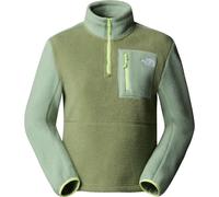 The North Face - Half-zipped Fleeces - W Yumiori 1/4 Zip Bark Mist Slate Moss Astro Lime for Women - Size S - Green Green S