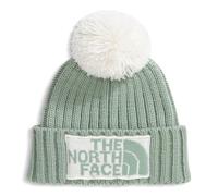 THE NORTH FACE Heritage Ski Tuke | Deep Fit, Cuffed Winter Hat for Men & Women with Removable Pom, Sustainable Fabric, Ribbed, Slate Moss/White Dune, One Size