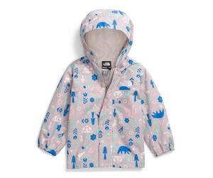 The North Face Kids Antora Rain Jacket, Moonstone Grey Multi Pi, 12 Months