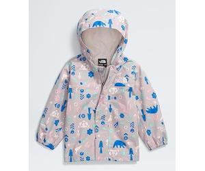 The North Face Kids Antora Rain Jacket, Moonstone Grey Multi Pi, 6 Months