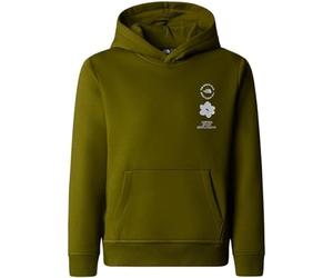 The North Face Kids Flower Graphic Relaxed Sweatshirt, Forest Olive, 7-8 Years