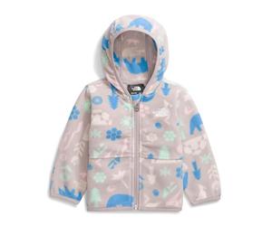 The North Face Kids Glacier Full Zip Hooded Jacket, Moonstone Grey Multi Pi, 24 Months