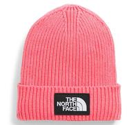 The North Face Kids Logo Box Cuffed Beanie, Coral Crush, One Size