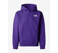 The North Face Kids Vertical Graphic Oversized Hooded Sweatshirt, Peak Purple, 6 Years