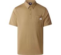 The North Face - Lightweight, resistant hiking polo shirt with button-down collar - M New Tanken Polo Cedar for Men - Size S - Brown Brown S