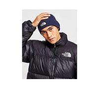 The North Face Logo Box Cuffed Beanie Hat - Blue One Size