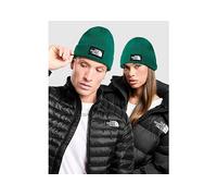 The North Face Logo Box Cuffed Beanie Hat - Green One Size