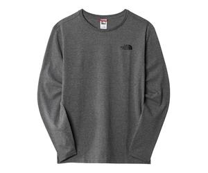 The North Face M L/S EASY TEE TNFMEDIUMGRYHTR Tee - Tnf Medium Grey Heather, 2XL